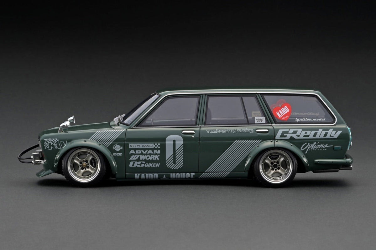 Ignition Model IG3147 1/18 Datsun Bluebird 510 Wagon Green Jun Imai
