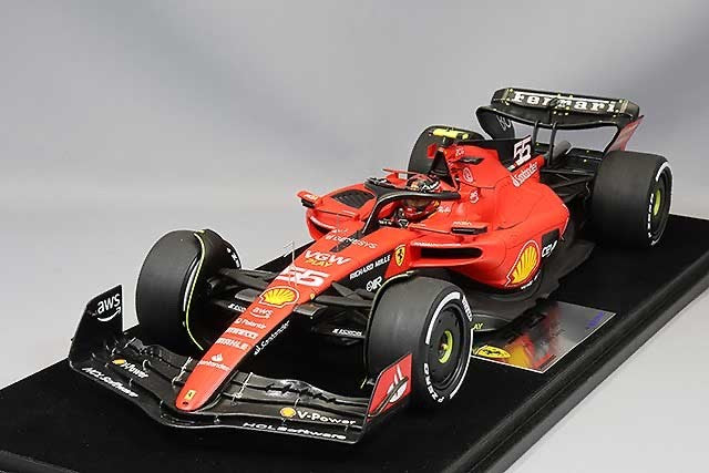 Looksmart LS18F1052 1/18 Ferrari SF-23 F1 Bahrain GP 2023 4th #55 Sainz