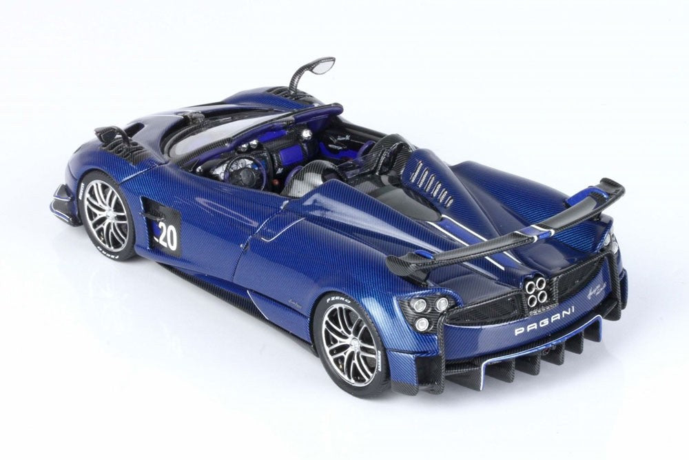 BBR BBRC226B 1/43 Pagani Huayra BC Roadster Dark Blue Carbon Fibre Ltd 119pcs