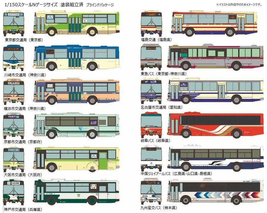 TOMYTEC TOMY33018 1/150 Mitsubishi FUSO Aero Star Box Set - 12 car