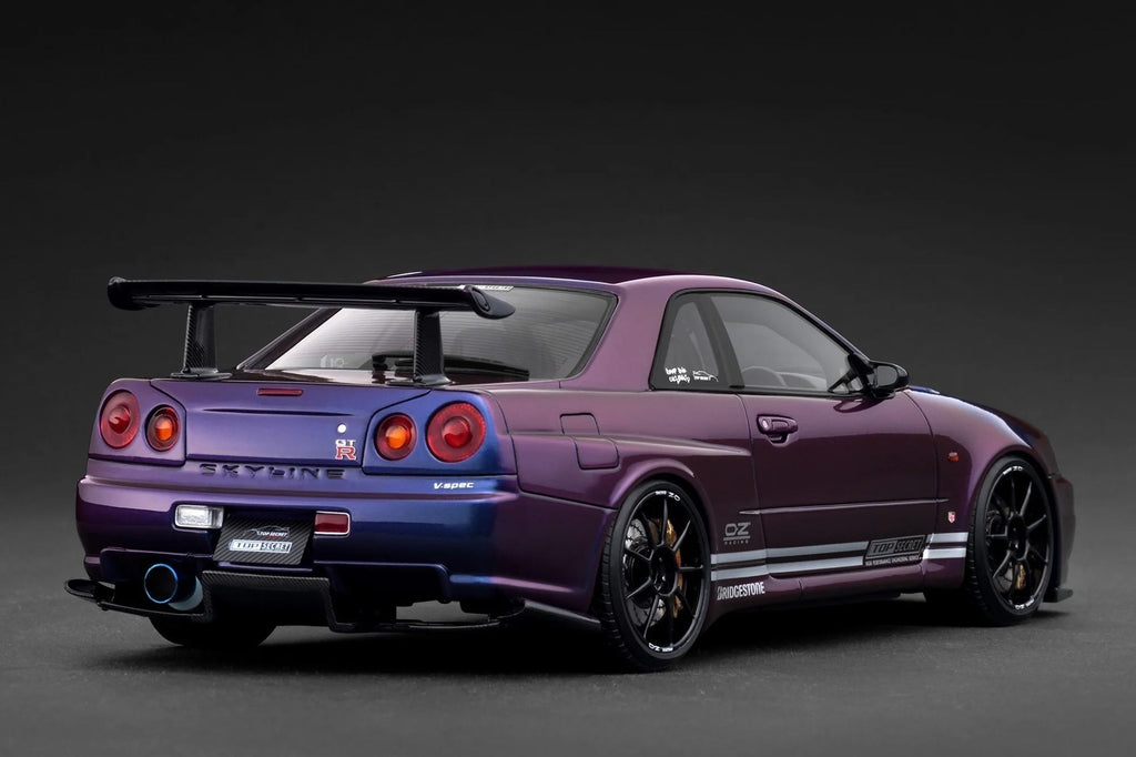 Ignition Model IG3850 1/18 TOP SECRET 34GT-R Purple Metallic