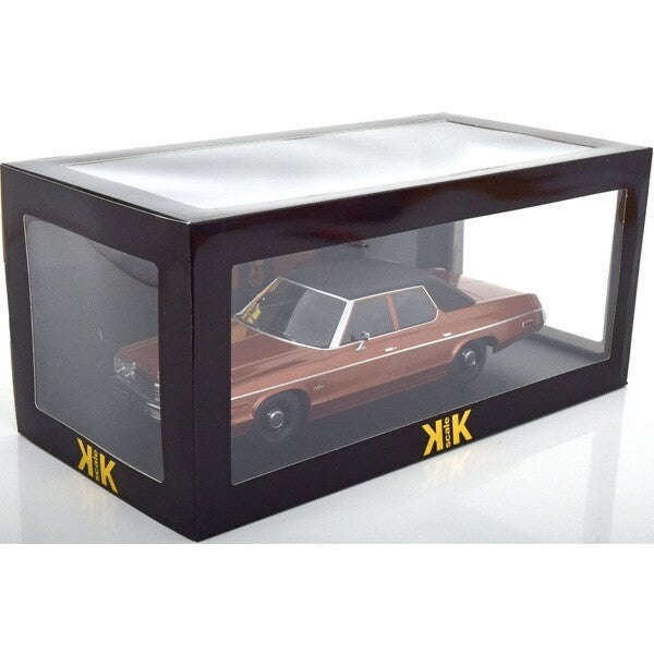 KK Scale KKDC181123 1/18 Dodge Monaco 1974 Vinyl Roof Brown/Black Diecast