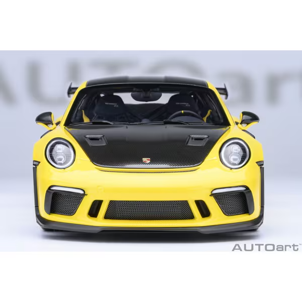 AUTOart 78178 1/18 Porsche 911 991.2 GT3 RS Weissach Yellow Diecast