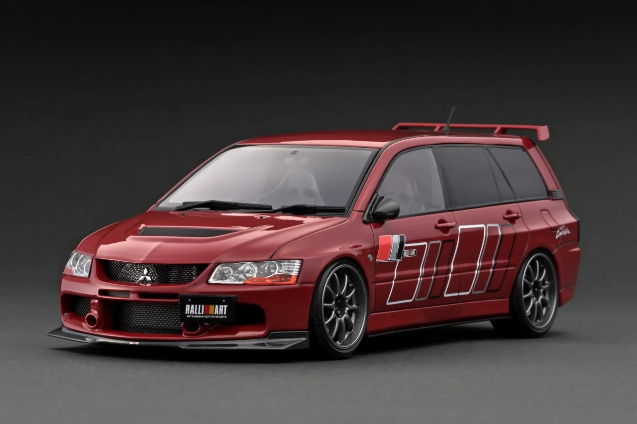 Ignition Model IG2771 1/18 Mitsubishi Lancer Evolution Wagon CT9W RALLIART Red