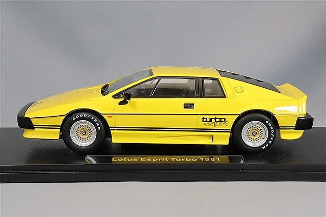 KK Scale KKDC181195 1/18 Lotus Esprit Turbo 1981 Yellow Coupe