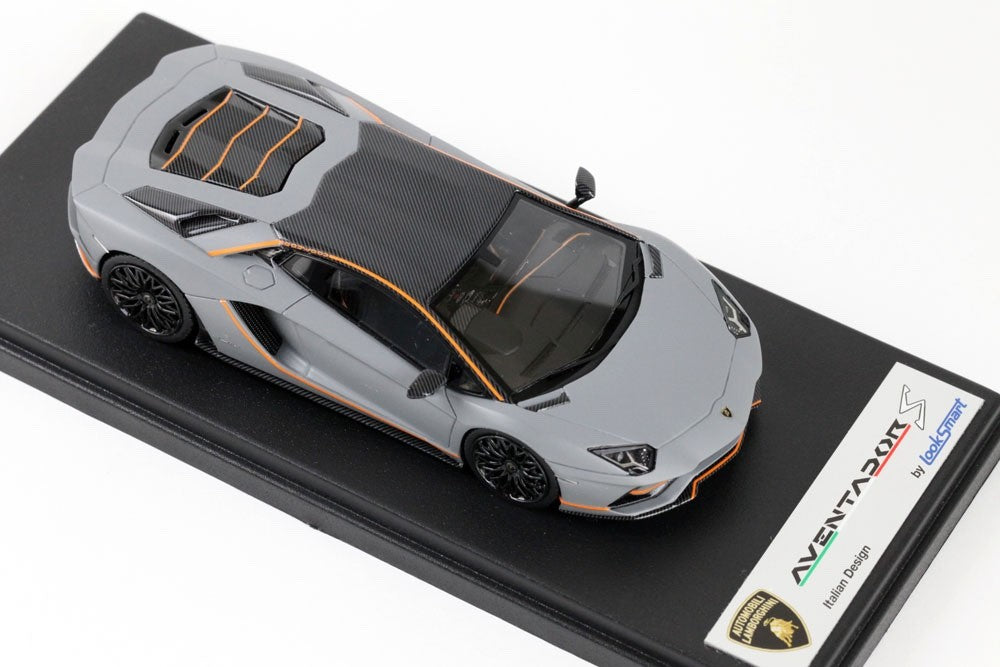 Looksmart LS468SE 1/43 Lamborghini Aventador S 2017 Grigio Acheso Resin Ad Pers