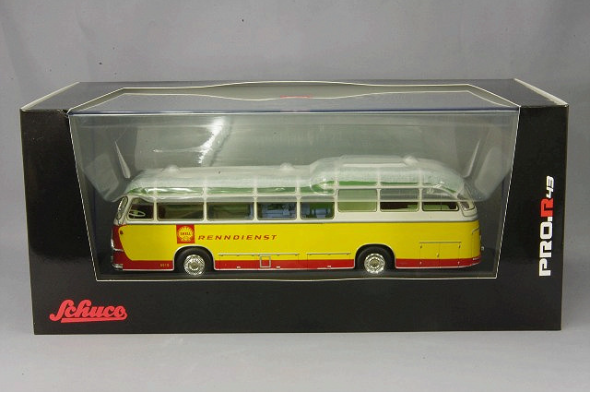 Schuco SCH450896500 1/43 Auwarter Shell Racing Service Bus Multi Color