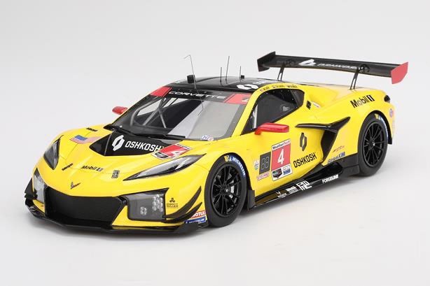 Top Speed TS0571 1/18 Corvette Z06 GT3.R 2024 Daytona 24H Yellow #4 Pratt Miller