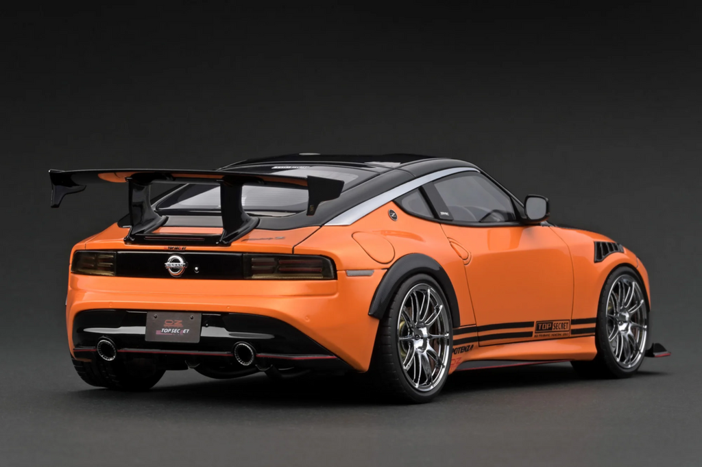 Ignition Model IG3382 1/18 TOP SECRET Nissan Fairlady Z RZ34 Orange Met Resin
