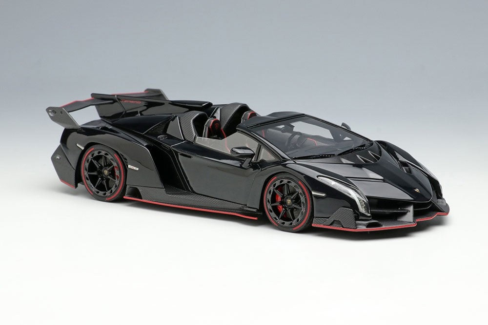 EIDOLON EM451H 1/43 Lamborghini Veneno Roadster 2015 Black Resin Ltd 80pcs
