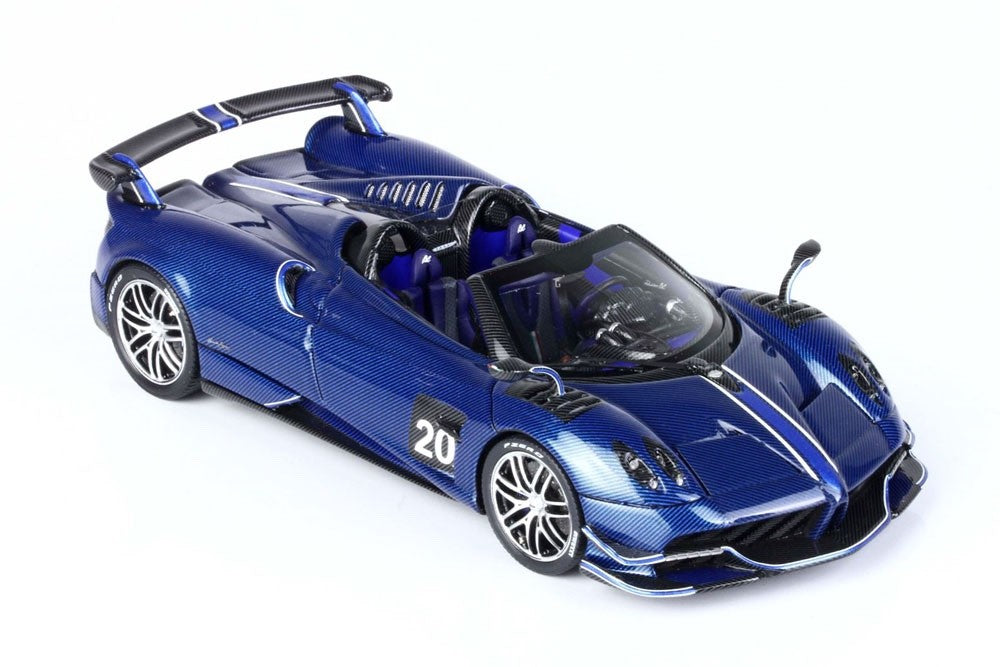 BBR BBRC226B 1/43 Pagani Huayra BC Roadster Dark Blue Carbon Fibre Ltd 119pcs