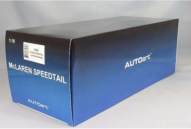 AUTOart 76089 1/18 McLaren Speedtail Metallic Purple Composite Model
