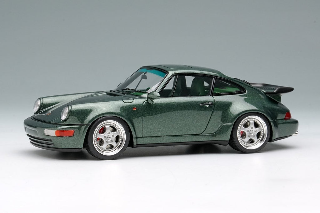 Make Up VISION VM158J 1/43 Porsche 911 964 Turbo 3.6 1993 Oak Green Resin