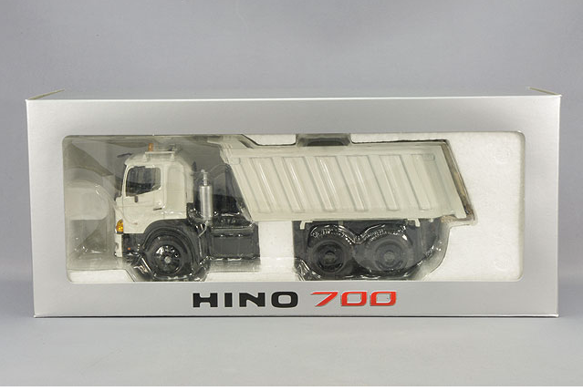 Kyosho HINO-700ZS 1/43 Hino Motors 700ZS 6x4 Dump Truck White Diecast