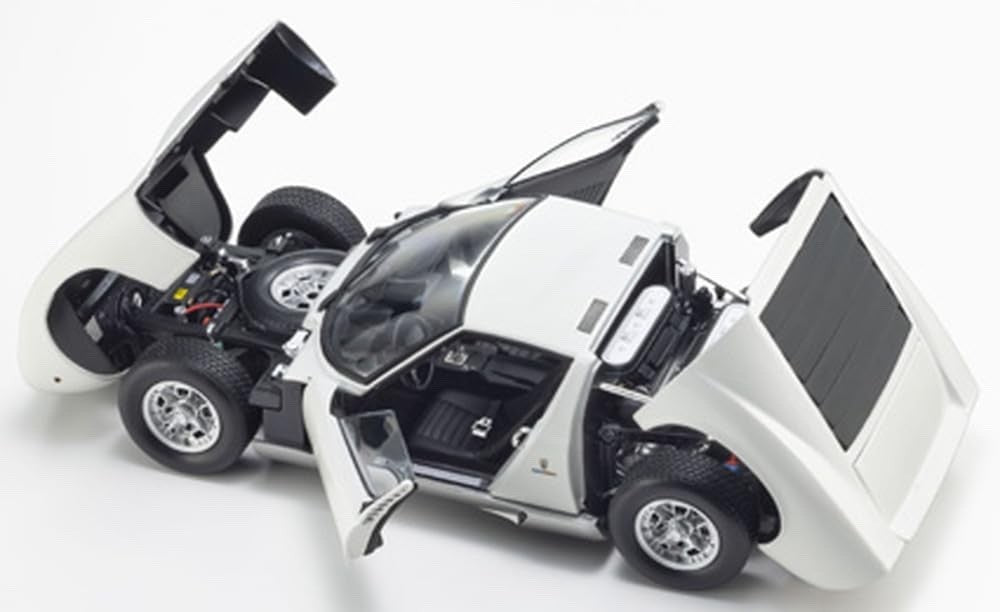 Kyosho KS08314W 1:18 Lamborghini Miura P400 White Diecast Model Car