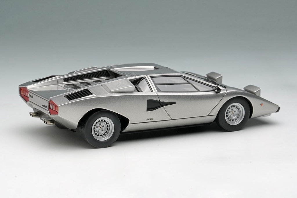 EIDOLON EM822D 1/43 Lamborghini Countach LP400 1974 Headlamp Open Silver Resin