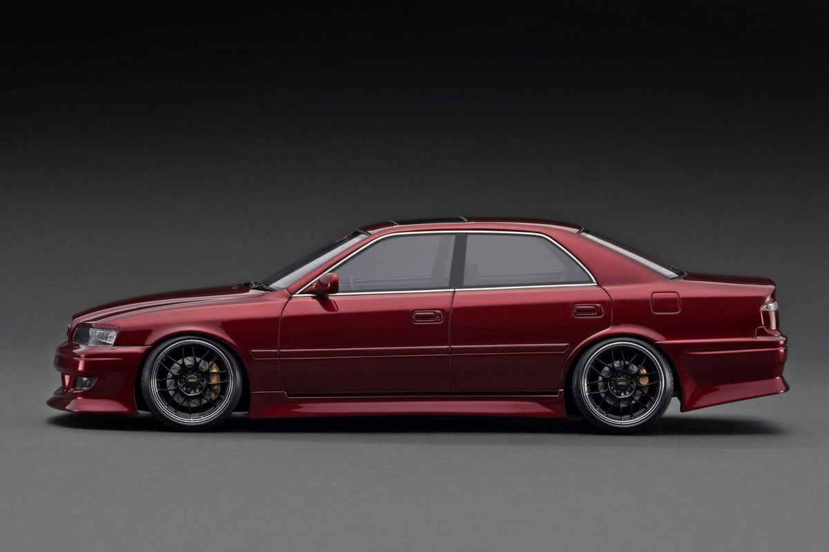 Ignition Model IG3316 1/18 Toyota Chaser JZX100 VERTEX Red BBS RG-R