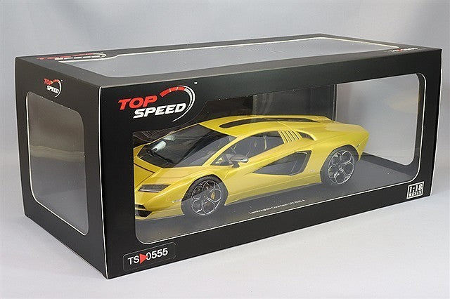 TOP SPEED TS0555 1/18 Lamborghini Countach LPI 800-4 New Giallo Orion