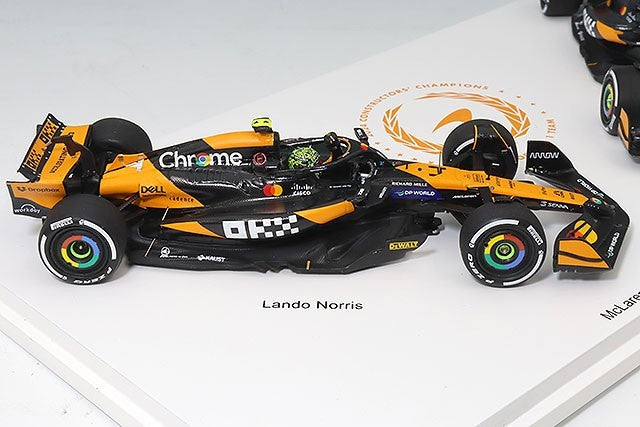 Spark S9571 1/43 McLaren MCL38 Constructors Champion 2024 Set Multi Color