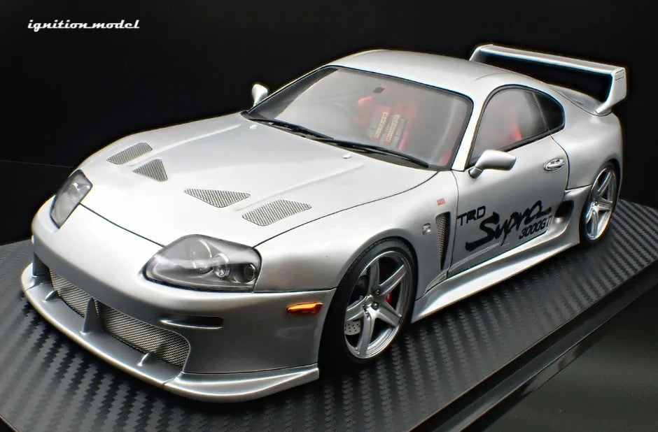 Ignition Model IG3600 1/18 Toyota Supra A80 TRD 3000GT Silver Resin