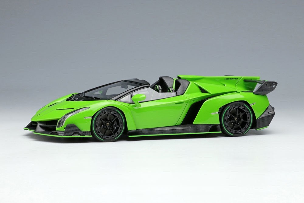 EIDOLON EM451D 1/43 Lamborghini Veneno Roadster 2015 Verde Miura Resin Limited