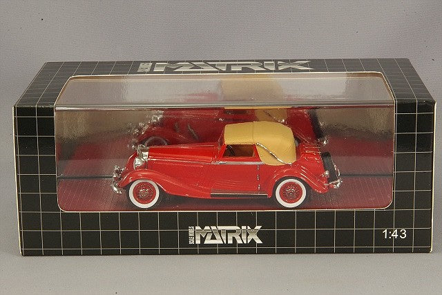 MATRIX MX41302-152 1/43 Mercedes-Benz 500K DHC Corsica 1935 Closed Red Resin