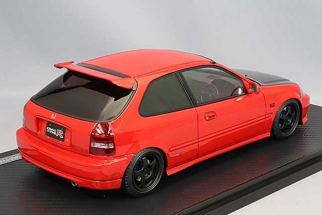 Ignition Model IG2677 1/18 Honda Civic Type R EK9 Red Carbon Resin