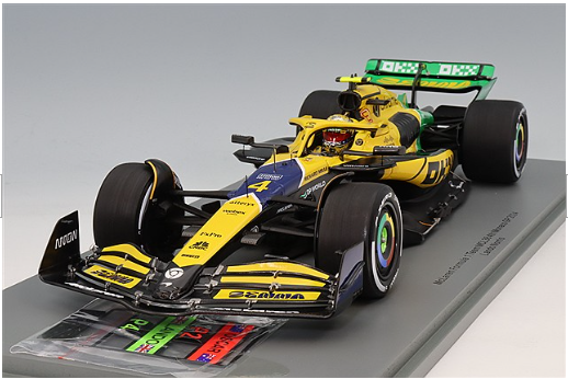 Spark S18S997 1/18 McLaren MCL38 Monaco GP P4 2024 #4 Multi Resin