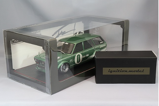 Ignition Model IG3148 1/18 Datsun Bluebird 510 Wagon Green Metallic
