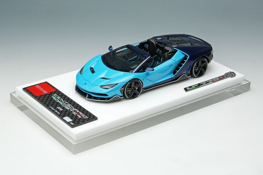 EIDOLON EM406C 1/43 Lamborghini Centenario Roadster LP770-4 2016 Blu Cepheus