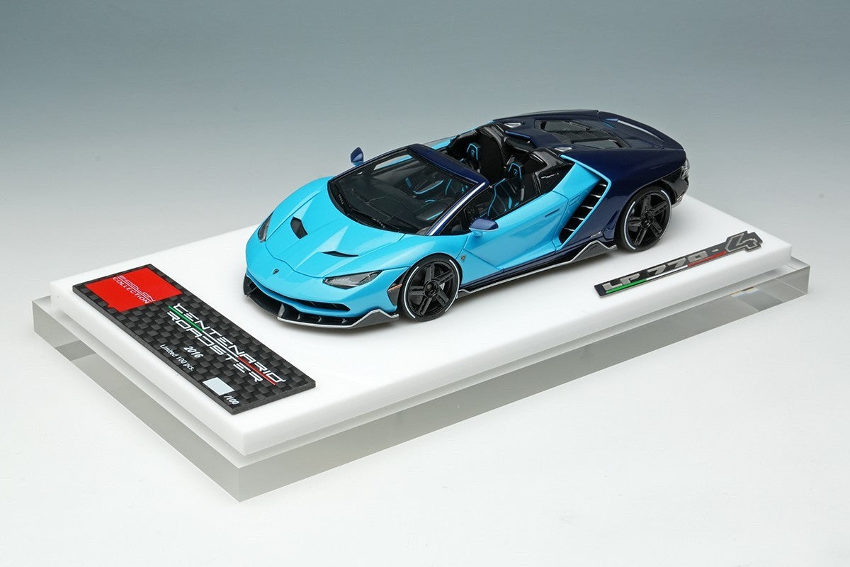 EIDOLON EM406C 1/43 Lamborghini Centenario Roadster LP770-4 2016 Blu Cepheus