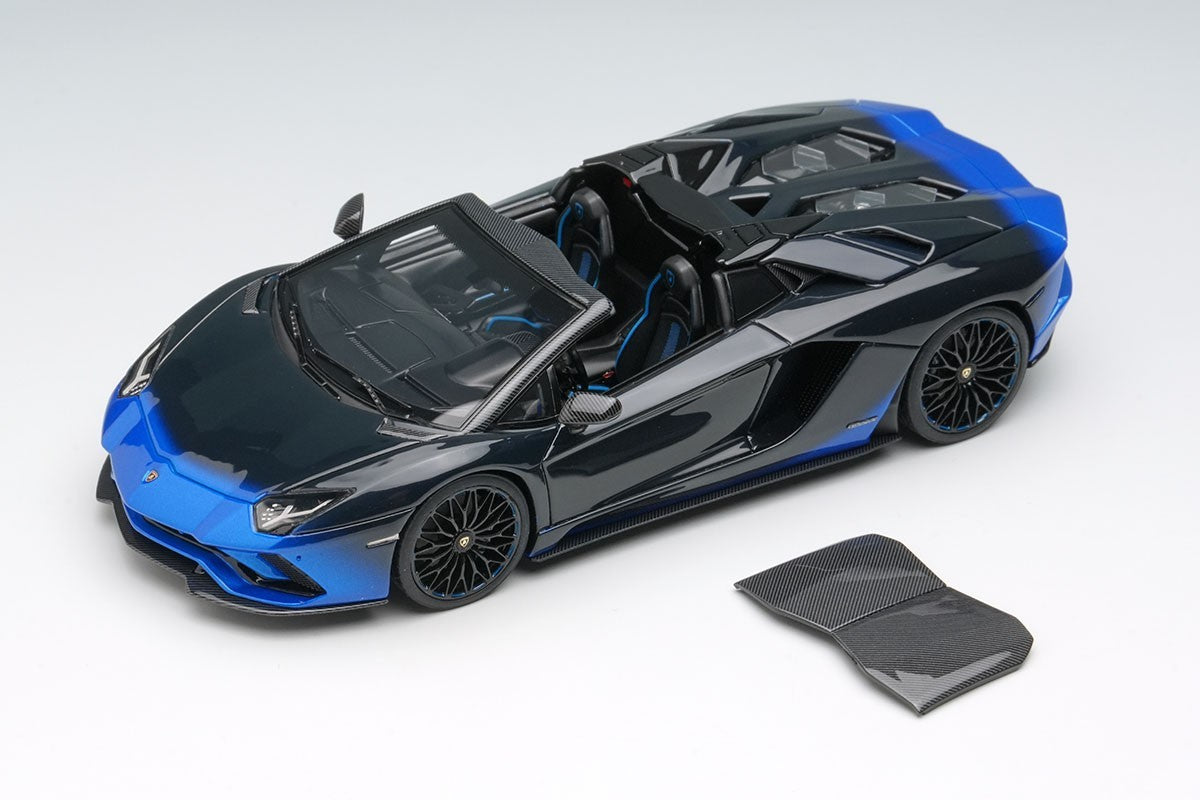 EIDOLON EM767A 1/43 Lamborghini Aventador S 2018 Blue Resin Limited 100pcs