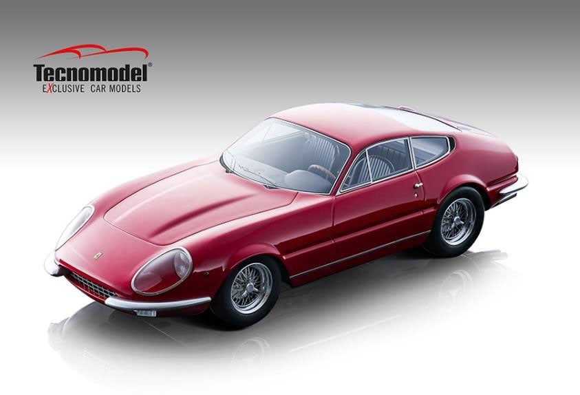 Tecno Model TM18-128A 1/18 Ferrari 365GTB/4 Daytona Prototype 1967 Rosso Red Res