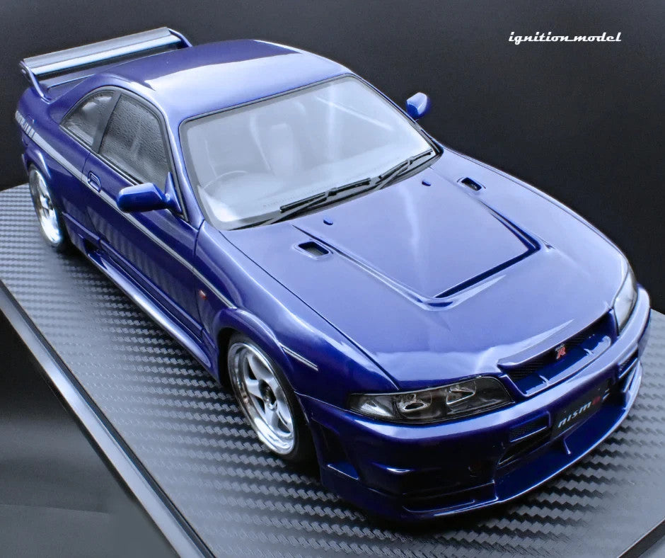 Ignition Model IG3655 1/18 Nissan NISMO 400R R33 Deep Marine Blue Resin