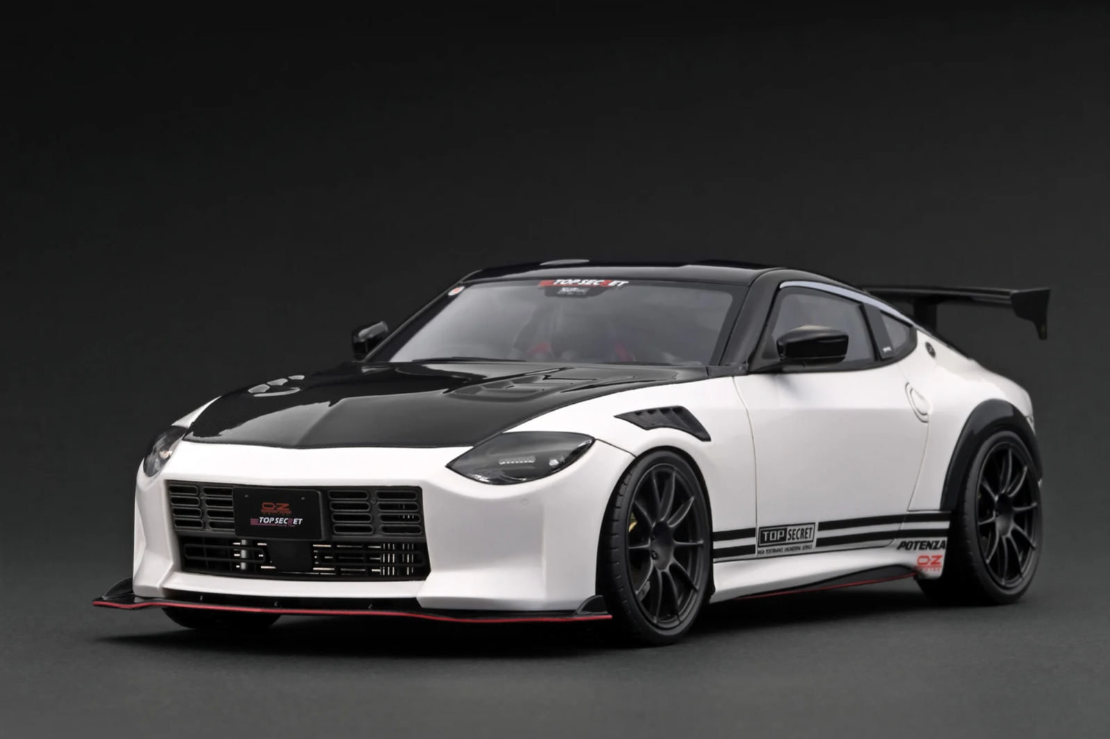 Ignition Model IG3381 1/18 TOP SECRET Nissan Fairlady Z RZ34 White Resin