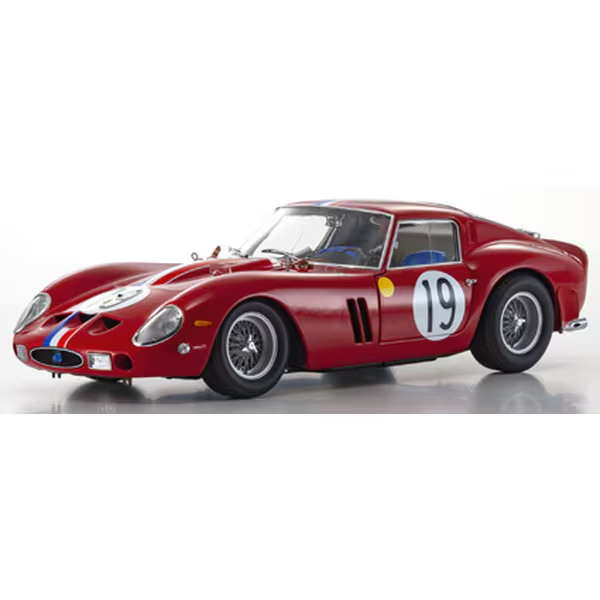 Kyosho KS08438A 1/18 Ferrari 250 GTO 1962 Le Mans #19 Diecast Model Car