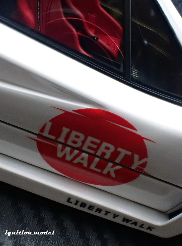 Ignition Model IG3752 1/18 LB-WORKS Ferrari F40 Liberty Walk White
