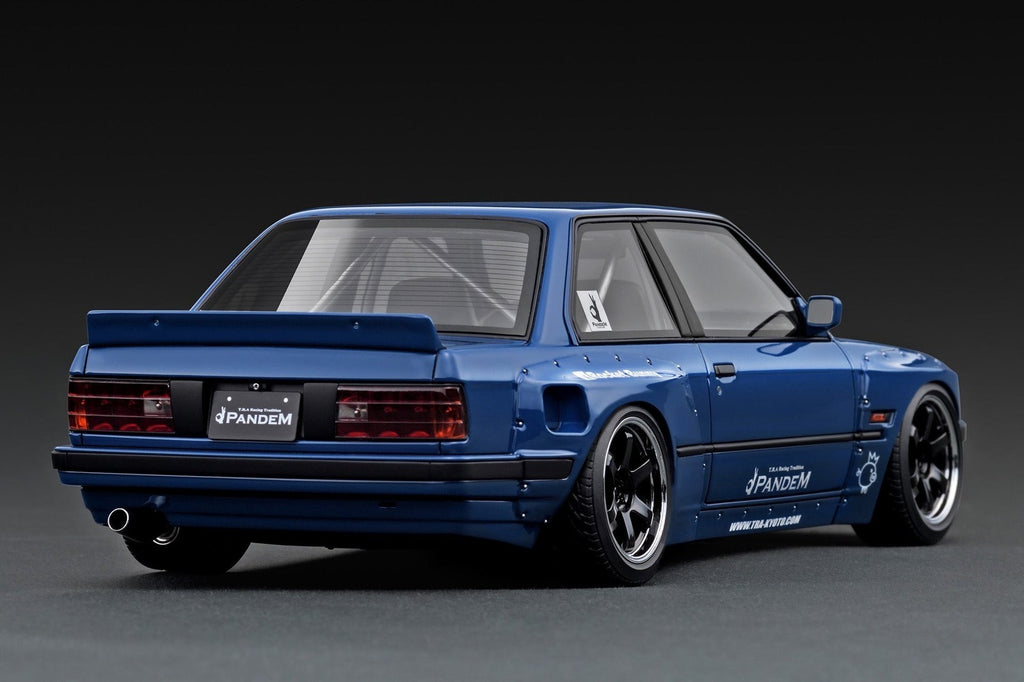 Ignition Model IG3712 1/18 BMW Pandem 30 Blue TE37 Wheels Black