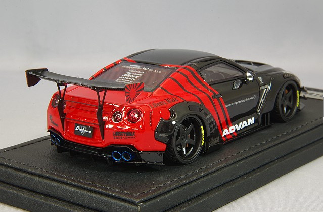 Ignition Model IG2556 1/43 Nissan GT-R R35 LB-WORKS Type2 Black/Red