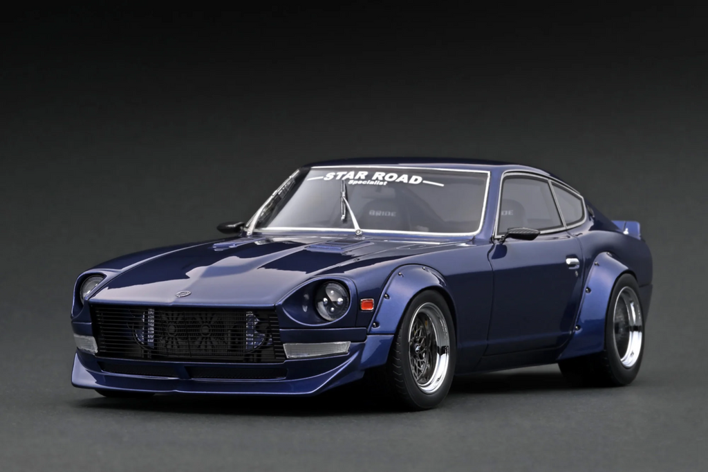IIgnition Model IG3116 1/18 STAR ROAD Nissan Fairlady Z S30 240Z Blue Resin