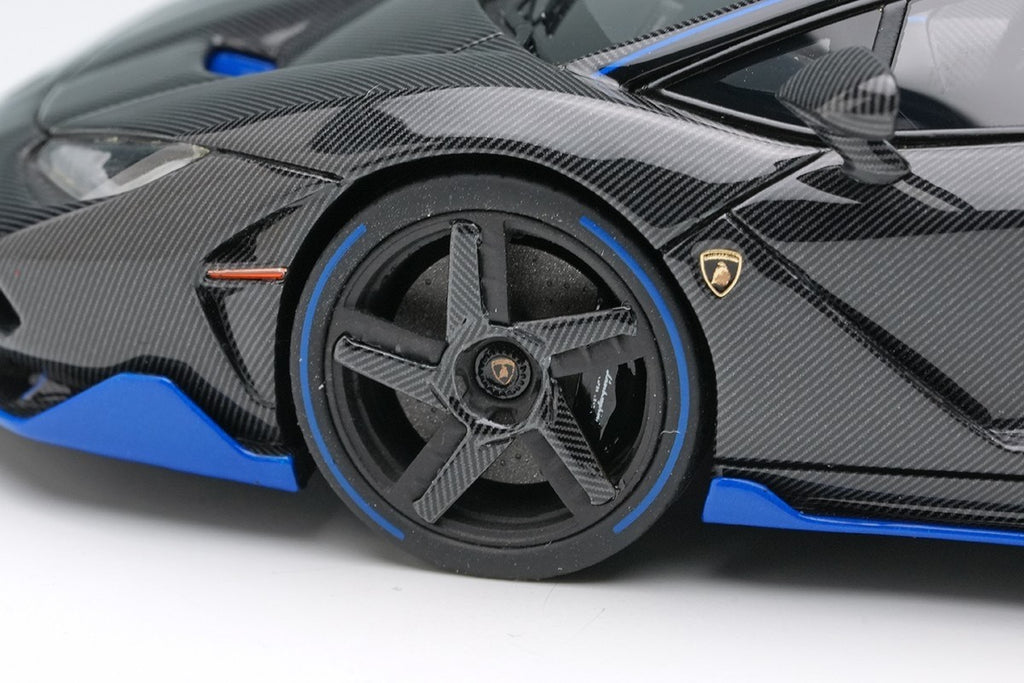 EIDOLON EM780F 1/43 Lamborghini Centenario LP770-4 Carbon Blue Stripe