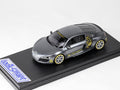 Looksmart LSR8 1/43 Audi R8 Silvretta Classic Matt Grey Metallic Ltd 99pcs Resin