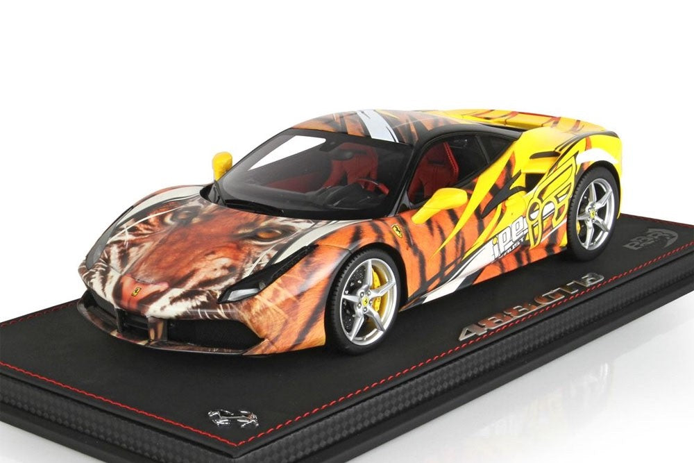 BBR P18221V 1/18 Ferrari 488 GTB IPE Tiger 2015 Giallo Modena Yellow Ltd 100pcs