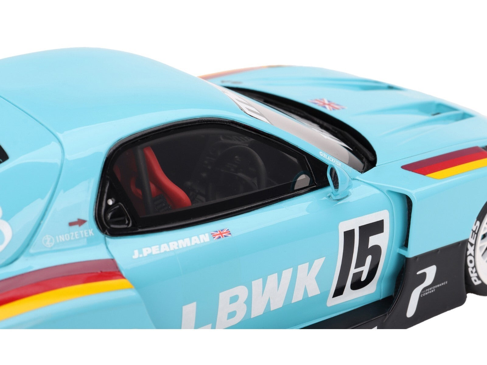 Top Speed TS0543 1/18 Mazda RX-7 LB-Super Silhouette Liberty Walk Light Blue RHD