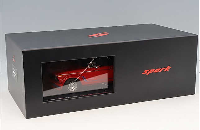 Spark S18S2002 1/18 BMW 2002 Chassis 4291334 Verona Red Resin