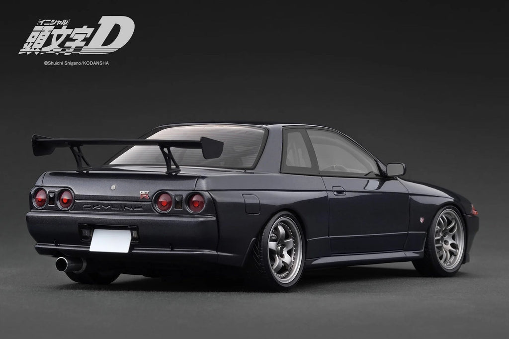 Ignition Model IG3545 1/18 Skyline GT-R BNR32 Initial D Gunmetal