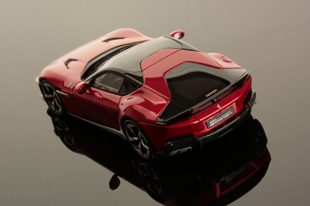 Looksmart LS553A 1/43 Ferrari 12 Cilindri 2024 Rosso Imola Red Coupe Resin