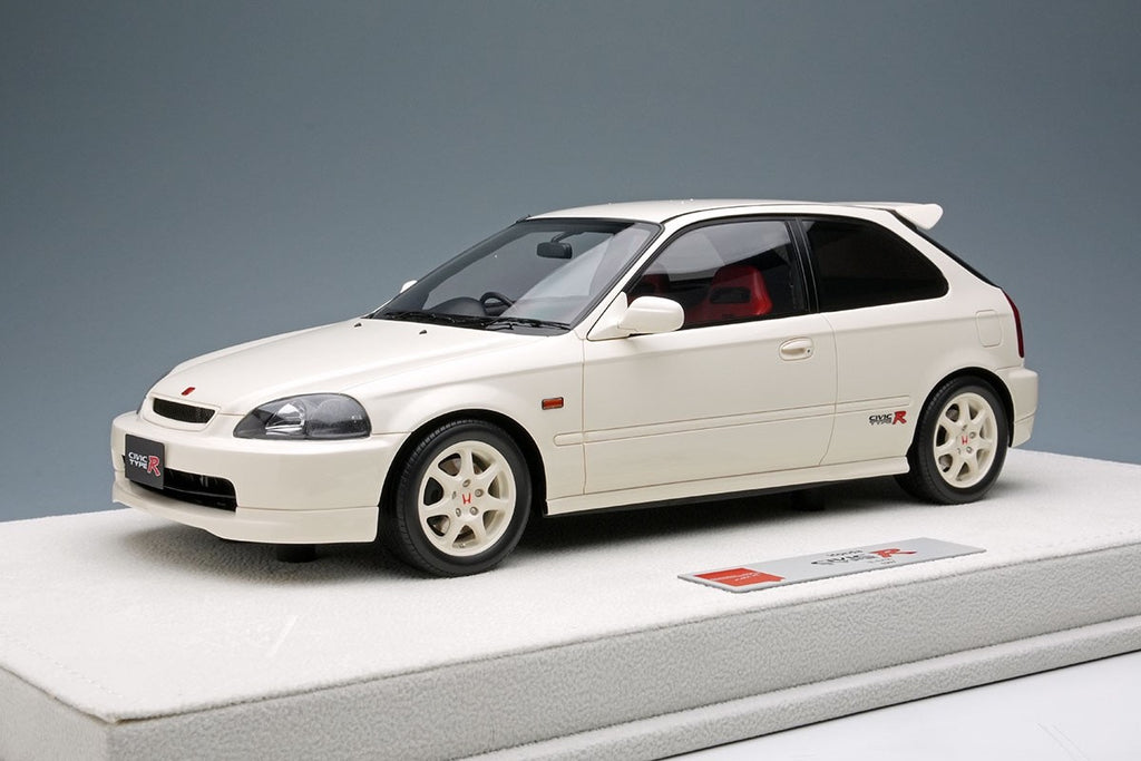 EIDOLON EML115A 1/18 Honda Civic Type R EK9 1997 Championship White Resin