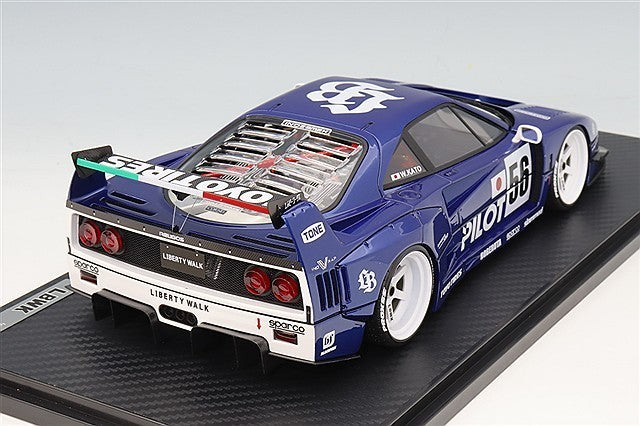 Ignition Model IG3753 1/18 LB-WORKS 40 Blue Metallic Resin