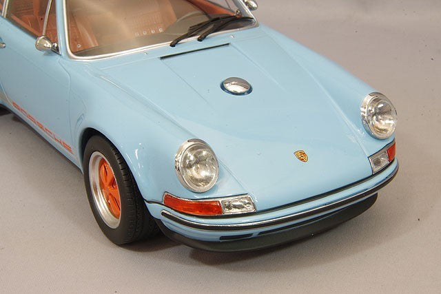KK Scale KKDC180441 1/18 Porsche Singer 911 Coupe Light Blue Diecast